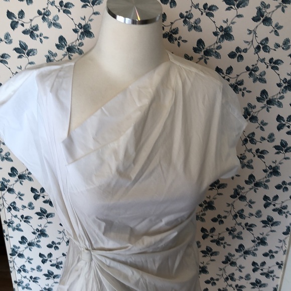 Catherine Malandrino asymmetric draped top Sz 6 - Picture 8 of 15